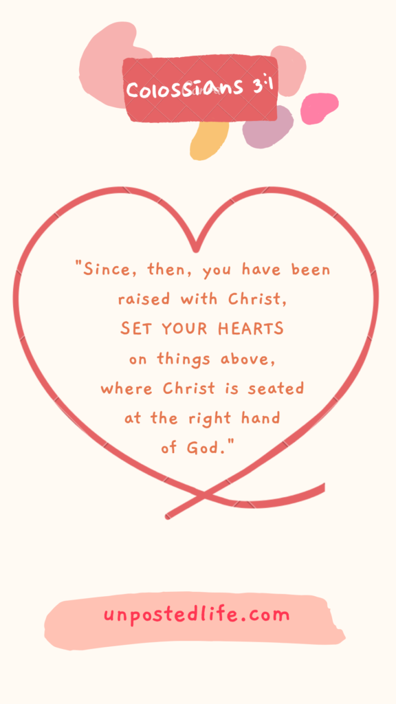 Set Your Hearts Where Christ Is