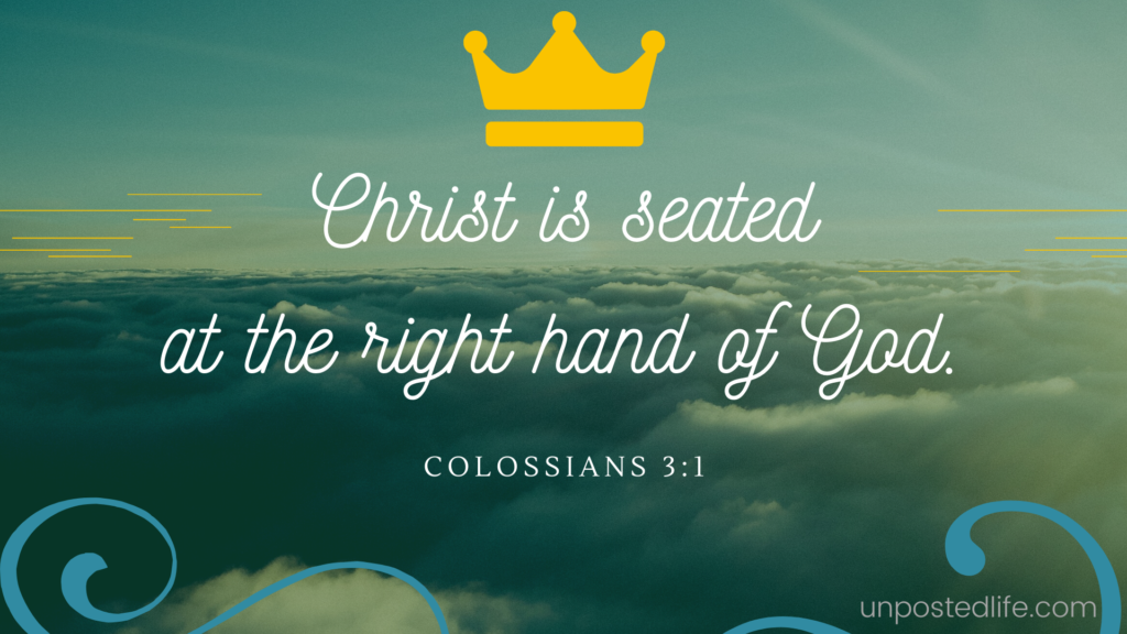 Christ is seated at the right hand of God
